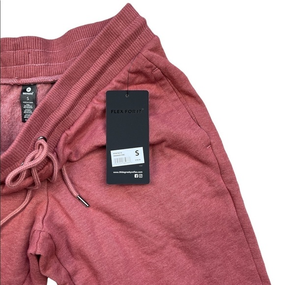 90 DEGREE BY REFLEX STONE WASHED JOGGERS IN ORANGE FIRE - NWT! - Picture 5 of 6